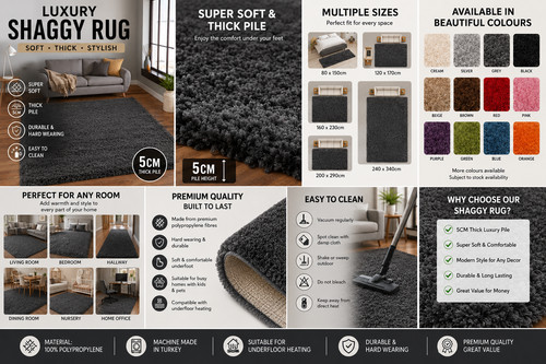 Shaggy rug soft - shaggy,