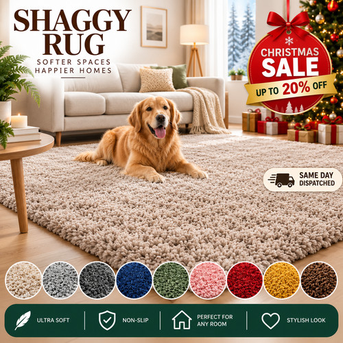 Thick large shaggy - thick, non