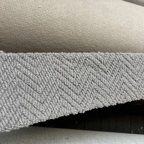 Wool herringbone carpet - wool,