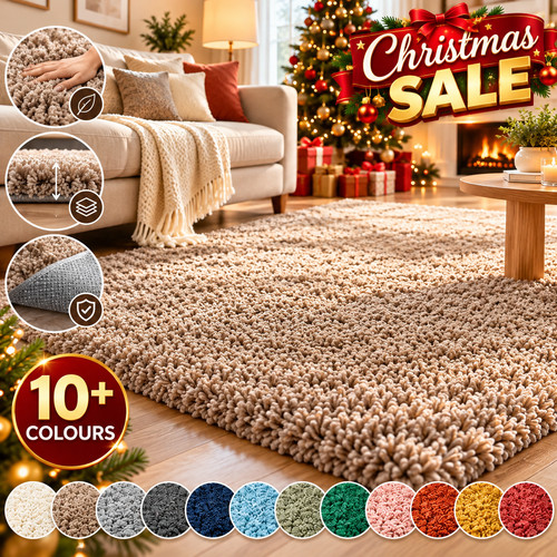 Thick large shaggy rugs - thick, non