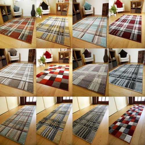 Modern rugs tartan - modern,
