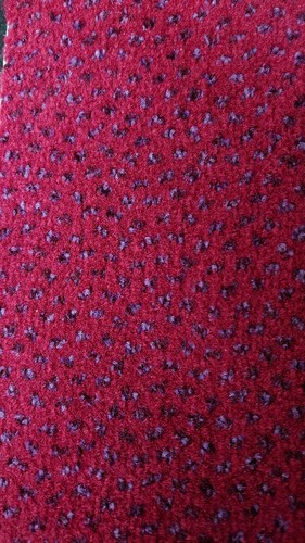 Burgundy blue fleck hessian - blue,