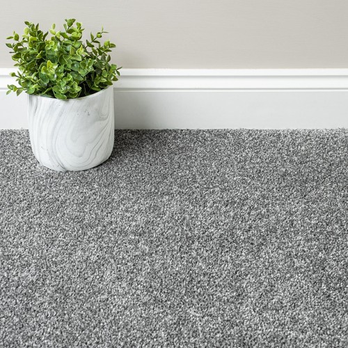 Grey saxony carpet 14mm - carpet, only